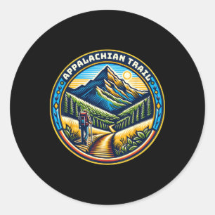 At Maine To Georgia Appalachian Mountain Trail Thr Classic Round Sticker