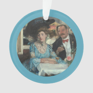 At Mouquins Restaurant NY - William Glackens Ornament
