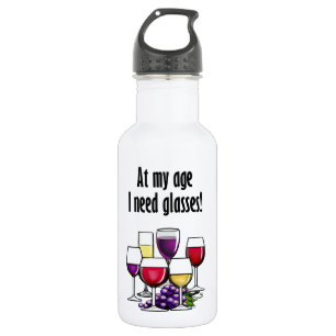At My Age I Need Glasses! 532 Ml Water Bottle