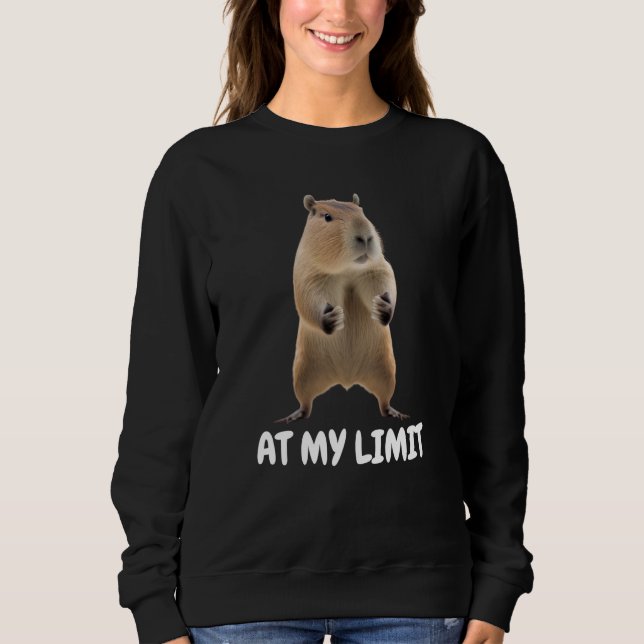 At My Limit Angry Capybara Sweatshirt (Front)