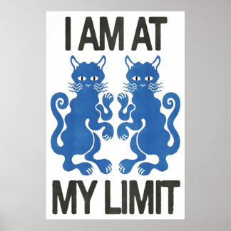 At my Limit Japanese Abstract Bauhaus Formula Poster