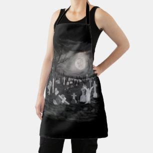 At night on the cemetery - Angel with Devil Apron