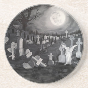 At night on the cemetery - Angel with Devil Coaster