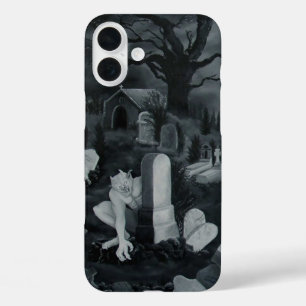 At night on the cemetery - Devil iPhone 16 Plus Case
