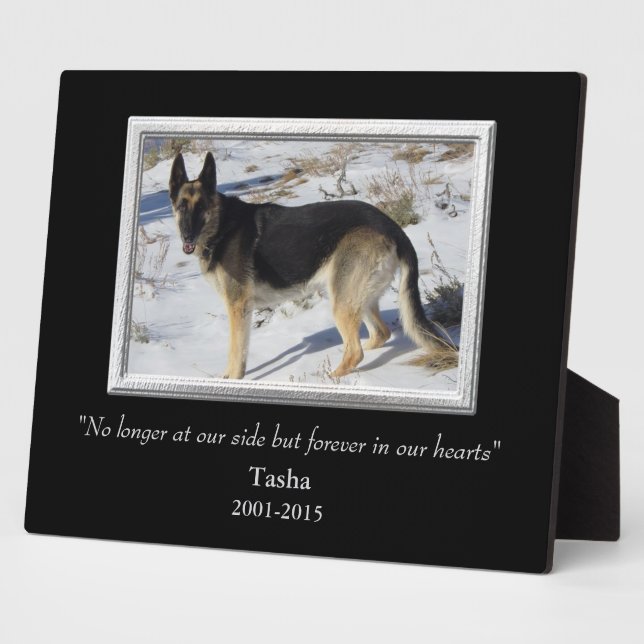 At Our Side Silver Frame Pet Memorial Template (Side)