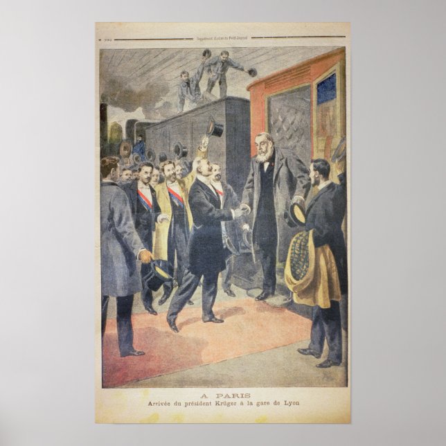 At Paris: the Arrival of President Kruger Poster (Front)