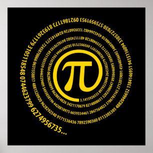 At Pi Sign, Spiral Version Poster