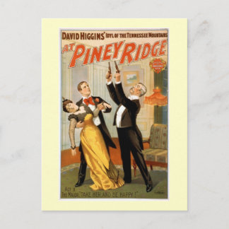 At Piney Ridge Vintage Theatre Poster Postcard