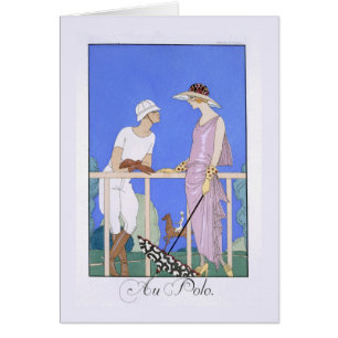 At Polo, 1920-29 (pochoir print)
