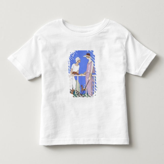 At Polo, 1920-29 (pochoir print) Toddler T-Shirt (Front)