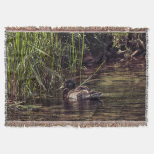 At Pond's Edge Throw Blanket
