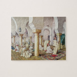 At Prayer in the Mosque, 1884 Jigsaw Puzzle
