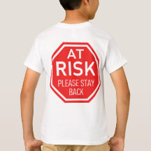 At Risk, Please Stay Back Social Distancing Tee