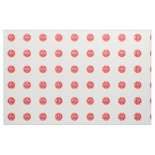 At Risk Social Distance Reminder Mask Fabric