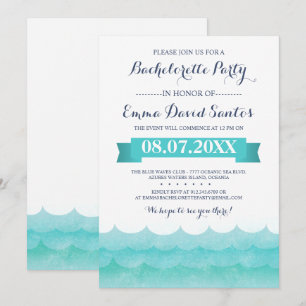 At Sea Bachelorette Party Invitation