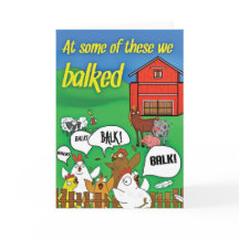 'At some of these we balked' Funny Sobriety Card