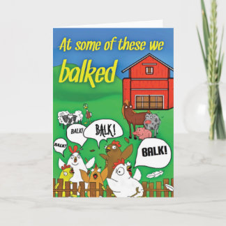 'At some of these we balked' Funny Sobriety Card