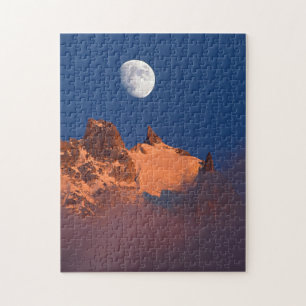 At Sunrise Aiguille du Plan Chamonix, France Jigsaw Puzzle