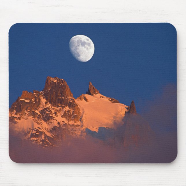 At Sunrise | Aiguille du Plan Chamonix, France Mouse Pad (Front)