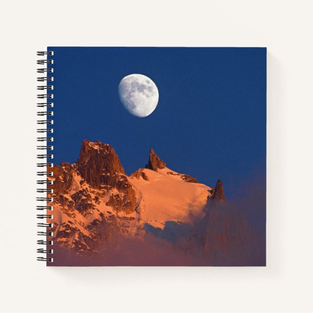 At Sunrise | Aiguille du Plan Chamonix, France Notebook (Front)