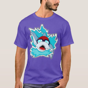 at Swimming with Swimming goggles 1 T-Shirt