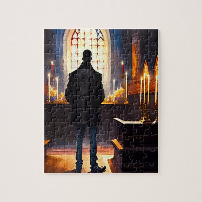 At The Altar Jigsaw Puzzle (Vertical)