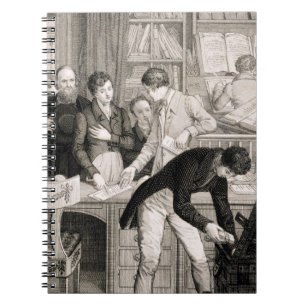At the Bank, c.1800 (engraving) Notebook