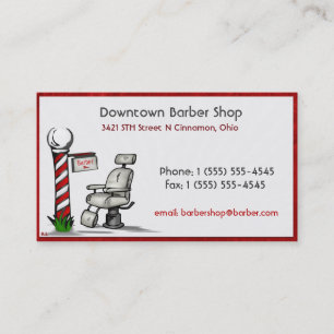 At The Barber Shop Appointment Card