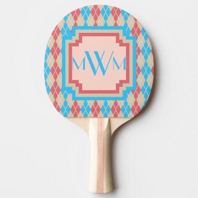 At the Beach Argyle Ping Pong Paddle (Front)