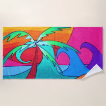 At the Beach - Beach Towel