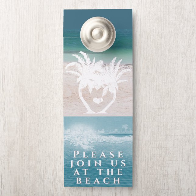 At The Beach Door Hanger (On Knob)