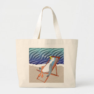 At The Beach Large Tote Bag