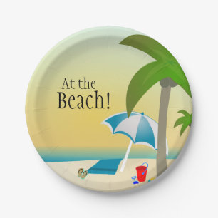 At the Beach! party plates