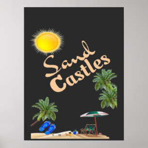 At The Beach  Poster