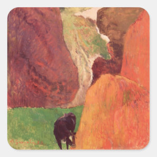 At the Bottom of the Gulf, 1888 Square Sticker
