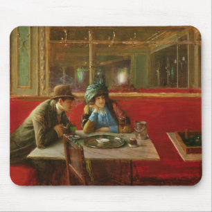 At the Cafe Mouse Pad