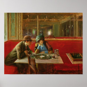 At the Cafe Poster