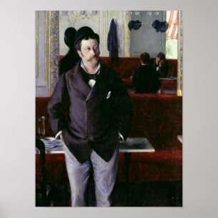 At the Cafe, Rouen, 1880 Poster
