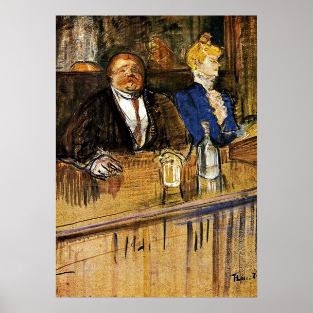 At the Cafe, the Customer and the Anaemic Cashier Poster (Front)