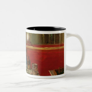 At the Cafe Two-Tone Coffee Mug