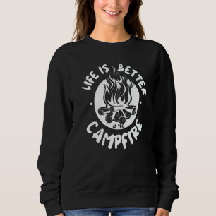 At The Campfire Camper Camping 1 Sweatshirt
