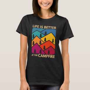 At The Campfire Camper Outdoorlife Camping T-Shirt