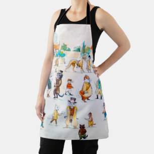 At the Cat-Town Races, Louis Wain Apron