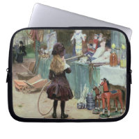 At the Champs-Elysees Gardens, c.1897 (gouache on