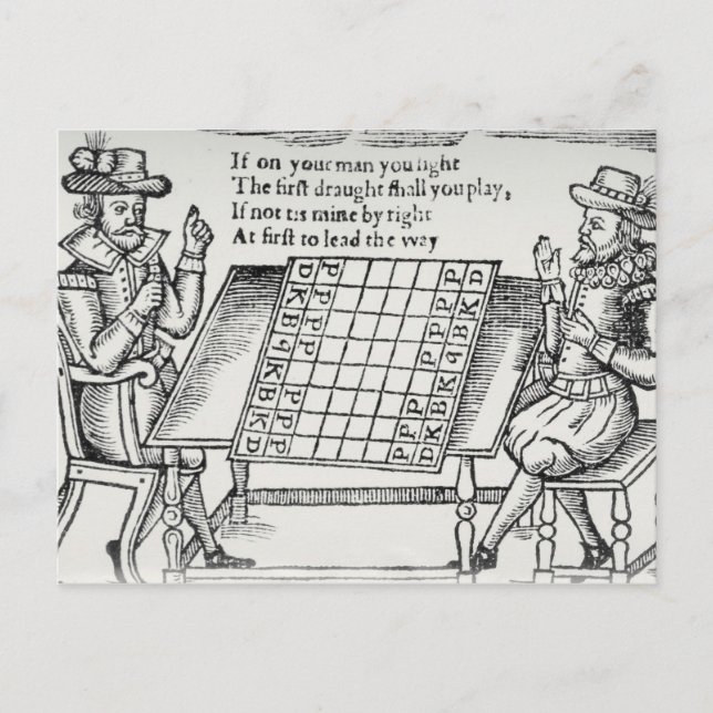 At the Chess Board Postcard (Front)