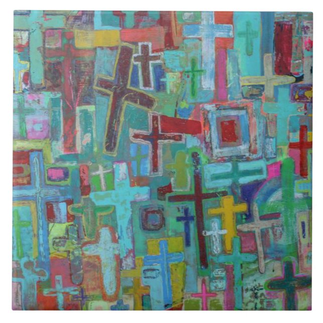 At the Cross 6 x 6 Ceramic Tile (Front)