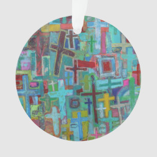 At the Cross Acrylic Ornament