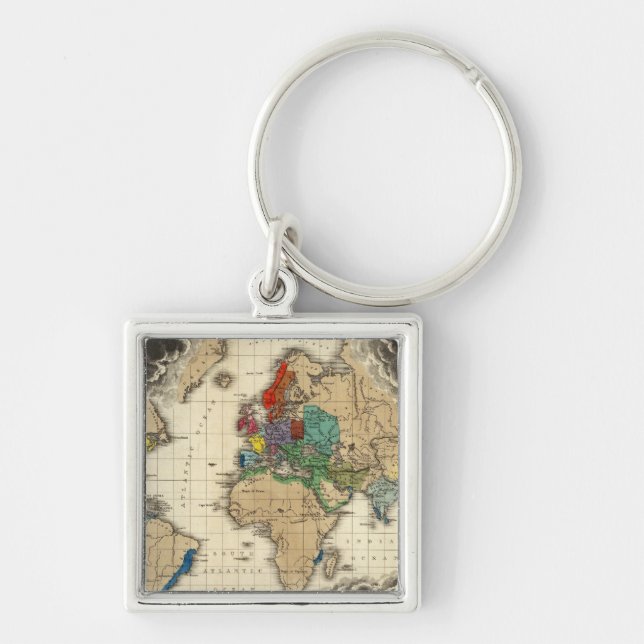 At The Death of Charles V 1551 Key Ring (Front)
