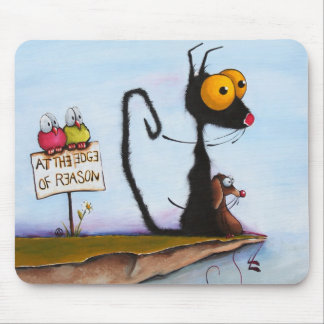 At the edge of reason mouse pad