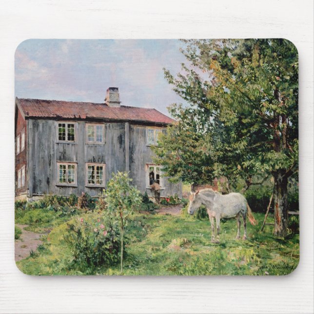 At the Farm, 1889 Mouse Pad (Front)